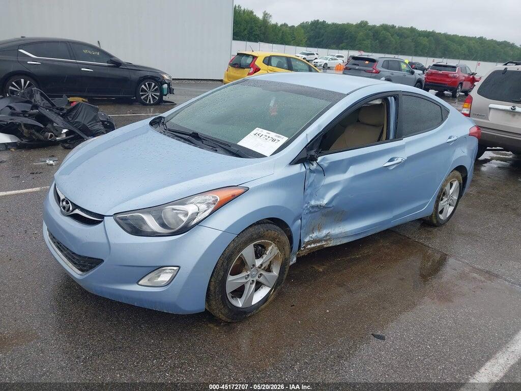 KMHDH4AE3CU384568 2012 HYUNDAI ELANTRA photo no. 2