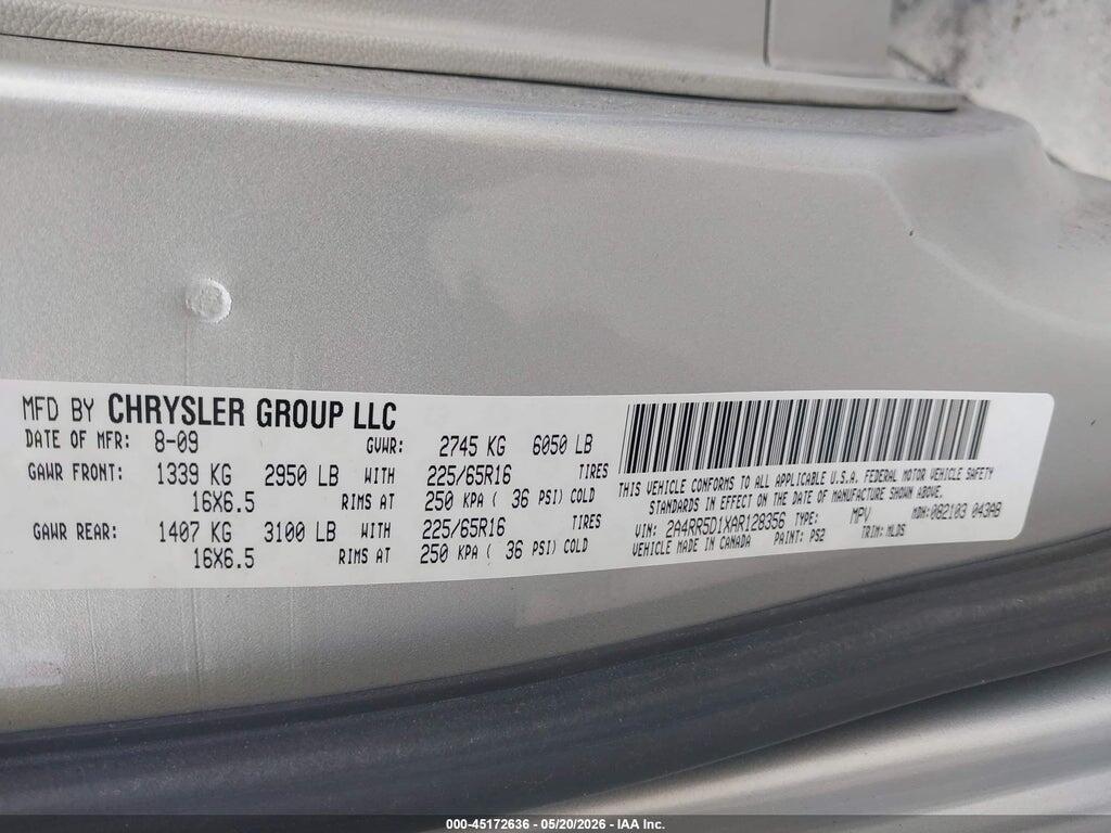 2A4RR5D1XAR128356 2010 CHRYSLER TOWN & COUNTRY photo no. 9
