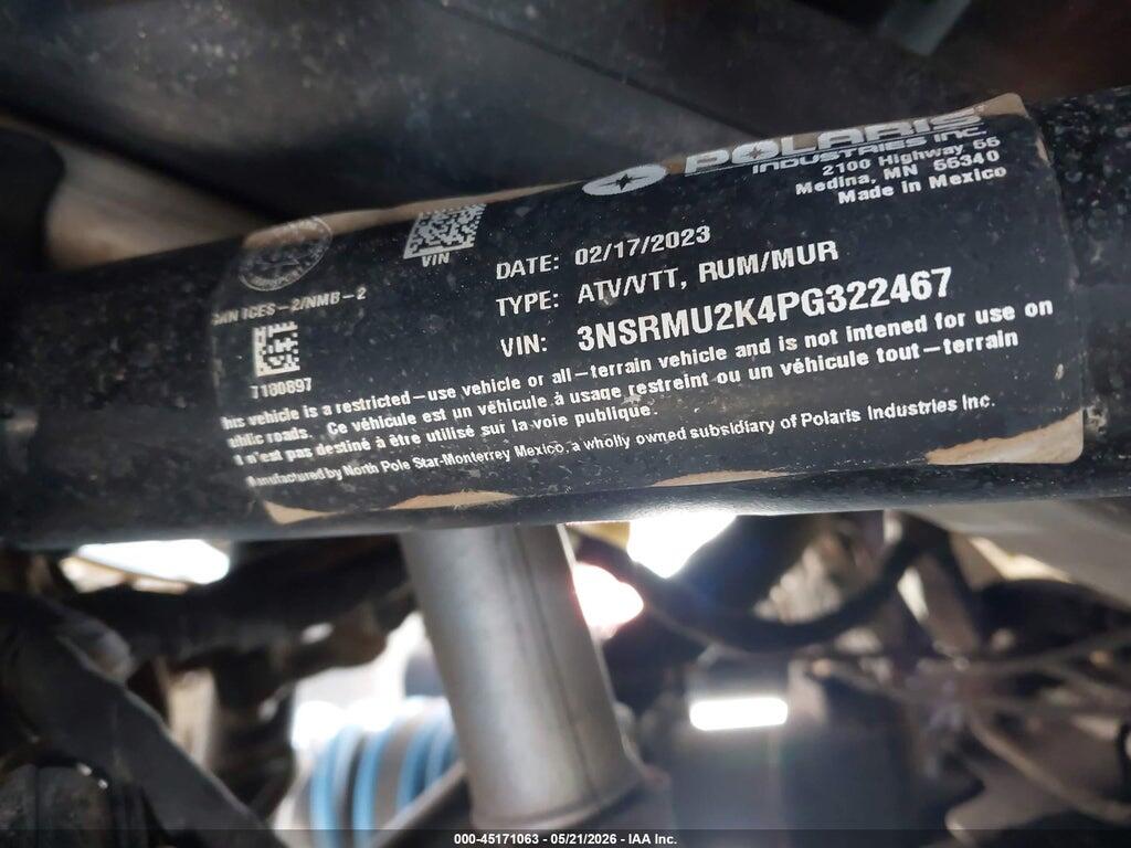 3NSRMU2K4PG322467 2023 POLARIS RZR photo no. 10