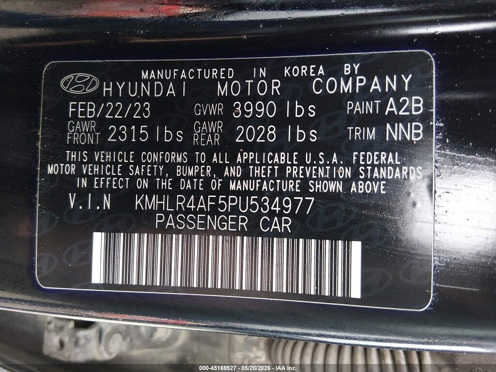 KMHLR4AF5PU534977 2023 HYUNDAI ELANTRA photo no. 9