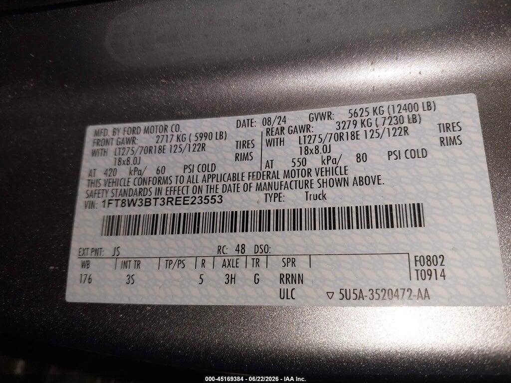 1FT8W3BT3REE23553 2024 FORD F-350 photo no. 9