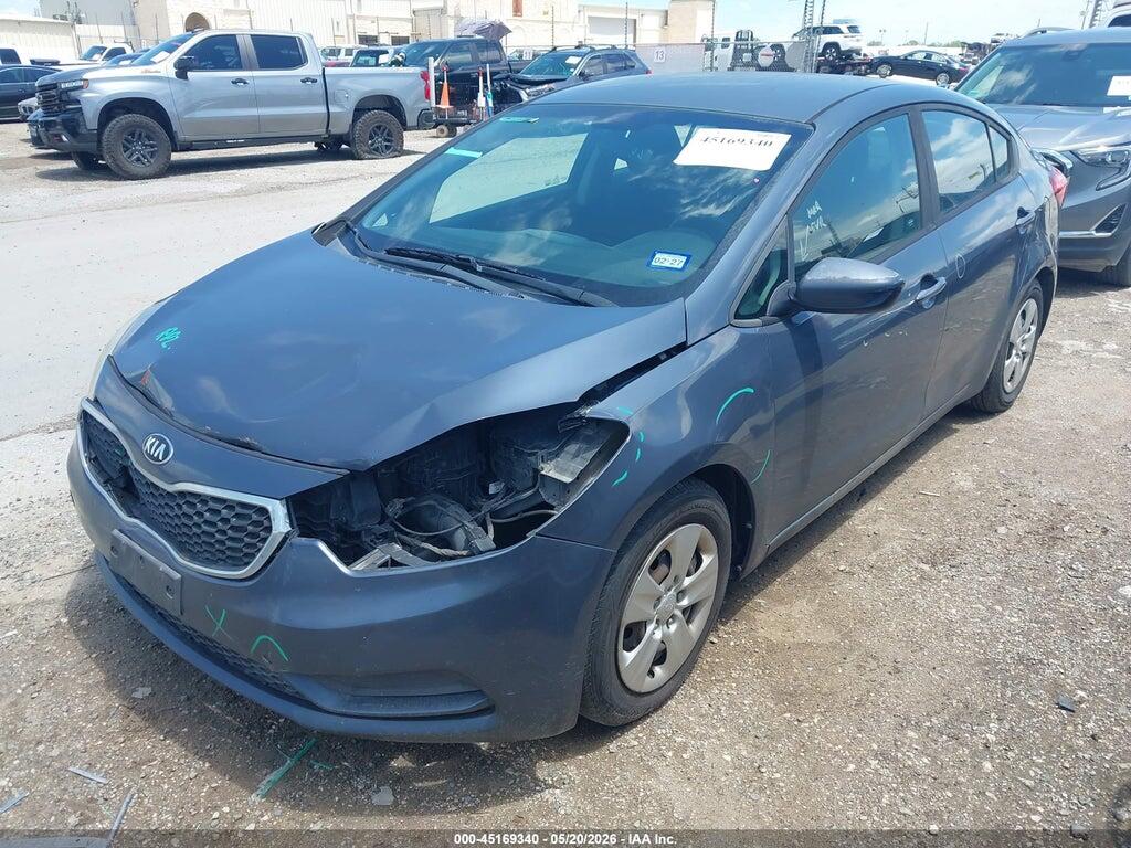KNAFK4A68G5574273 2016 KIA FORTE photo no. 2