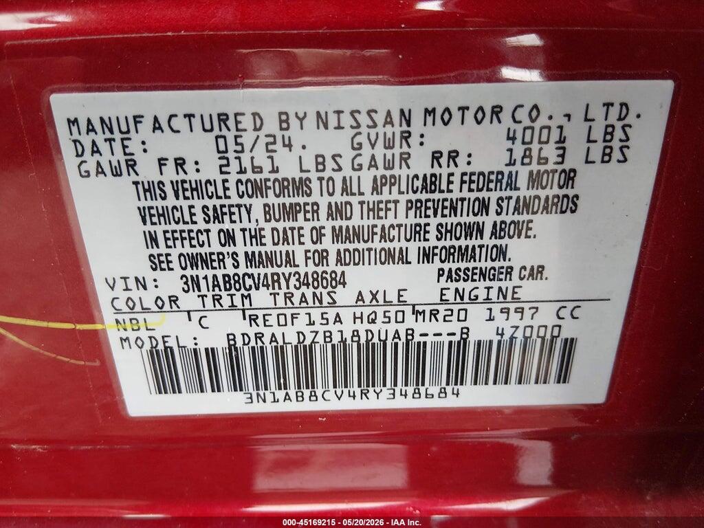 3N1AB8CV4RY348684 2024 NISSAN SENTRA photo no. 9