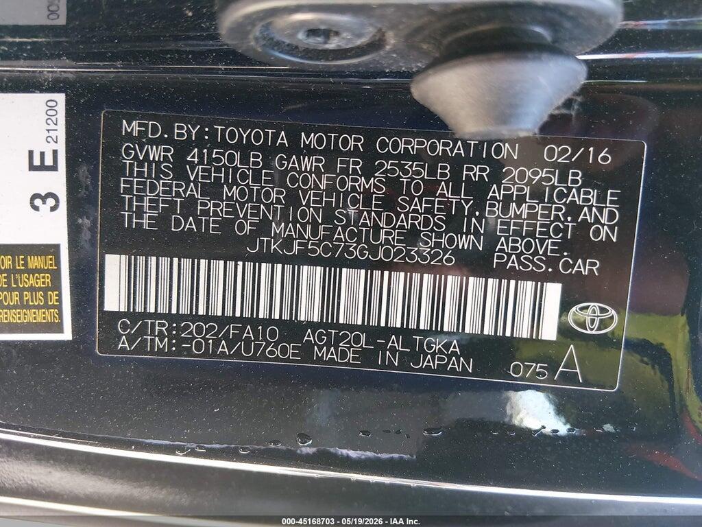 JTKJF5C73GJ023326 2016 SCION TC photo no. 9
