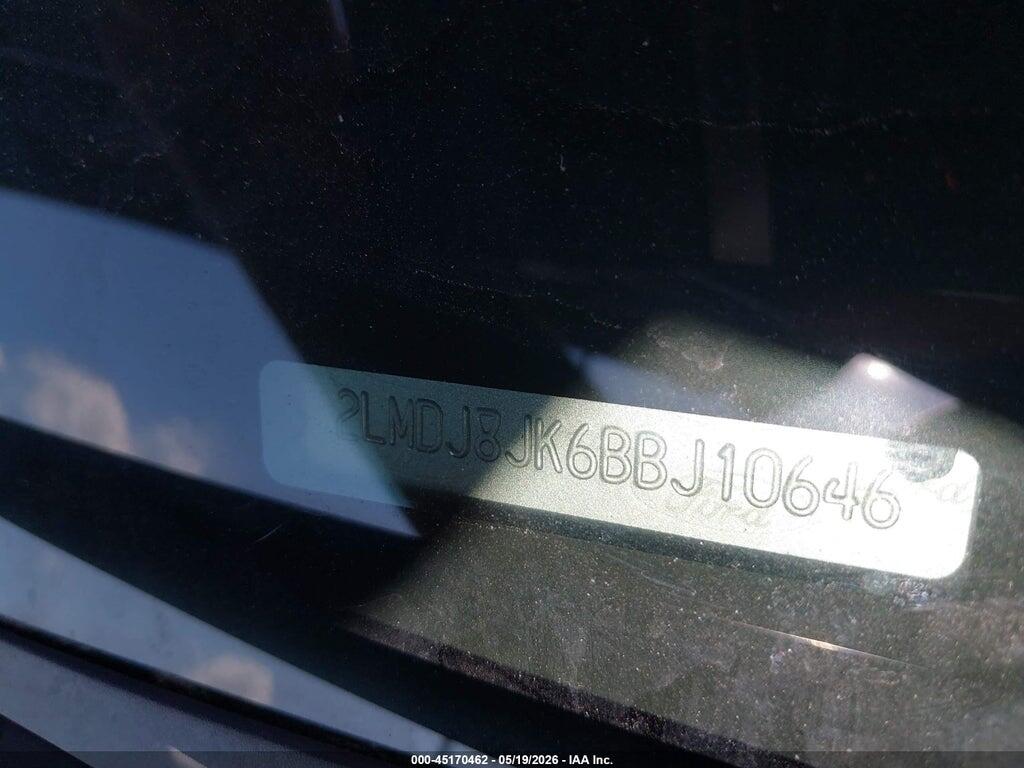 2LMDJ8JK6BBJ10646 2011 LINCOLN MKX photo no. 9
