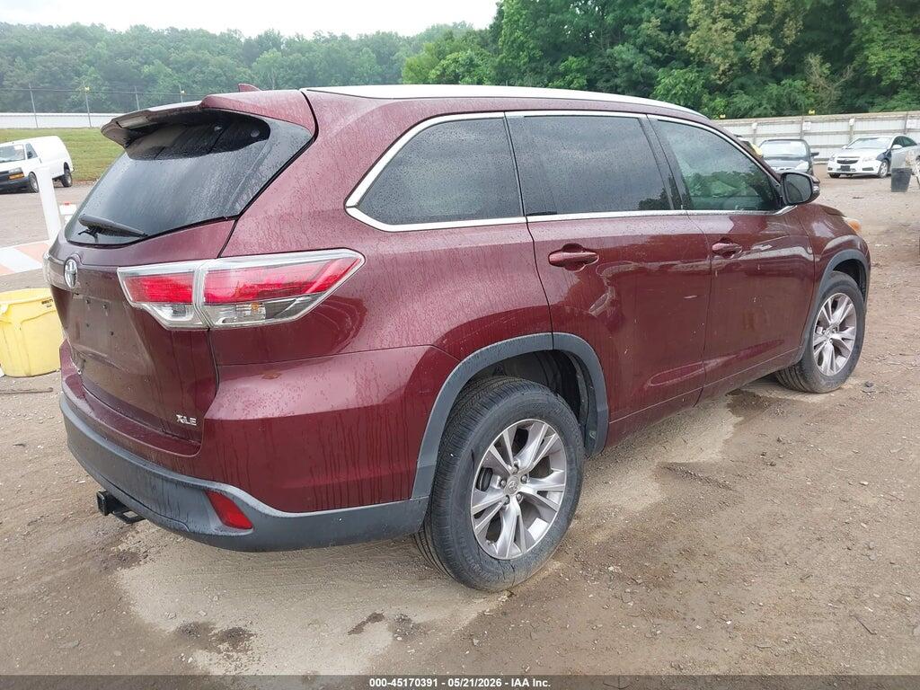 5TDKKRFH8FS078682 2015 TOYOTA HIGHLANDER photo no. 4