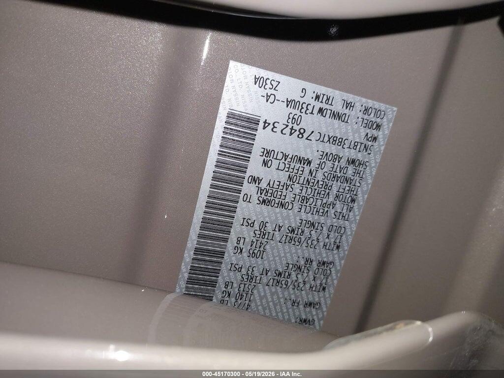 5N1BT3BBXTC784234 2026 NISSAN ROGUE photo no. 9