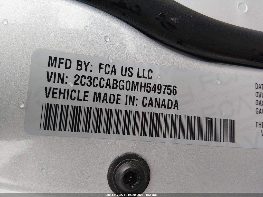 2C3CCABG0MH549756 2021 CHRYSLER 300 photo no. 9