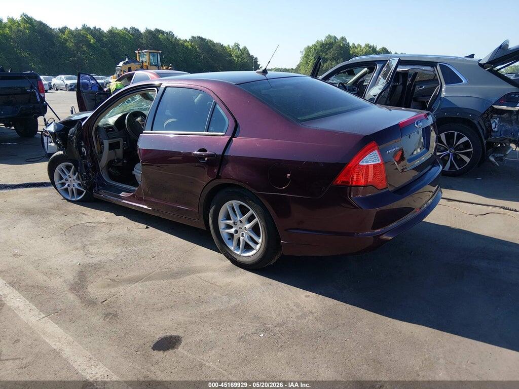3FAHP0GA7CR427828 2012 FORD FUSION photo no. 3