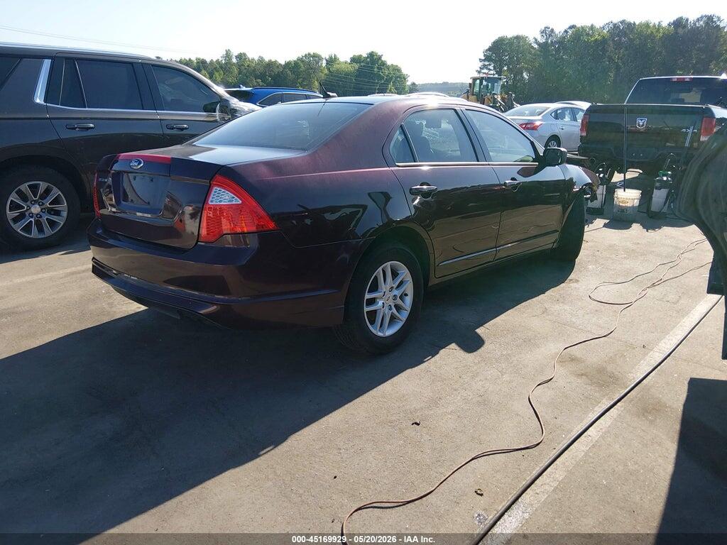 3FAHP0GA7CR427828 2012 FORD FUSION photo no. 4