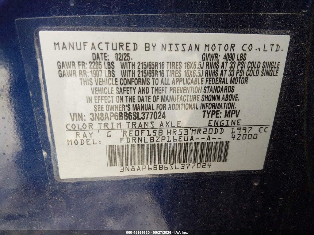 3N8AP6BB6SL377024 2025 NISSAN KICKS photo no. 9