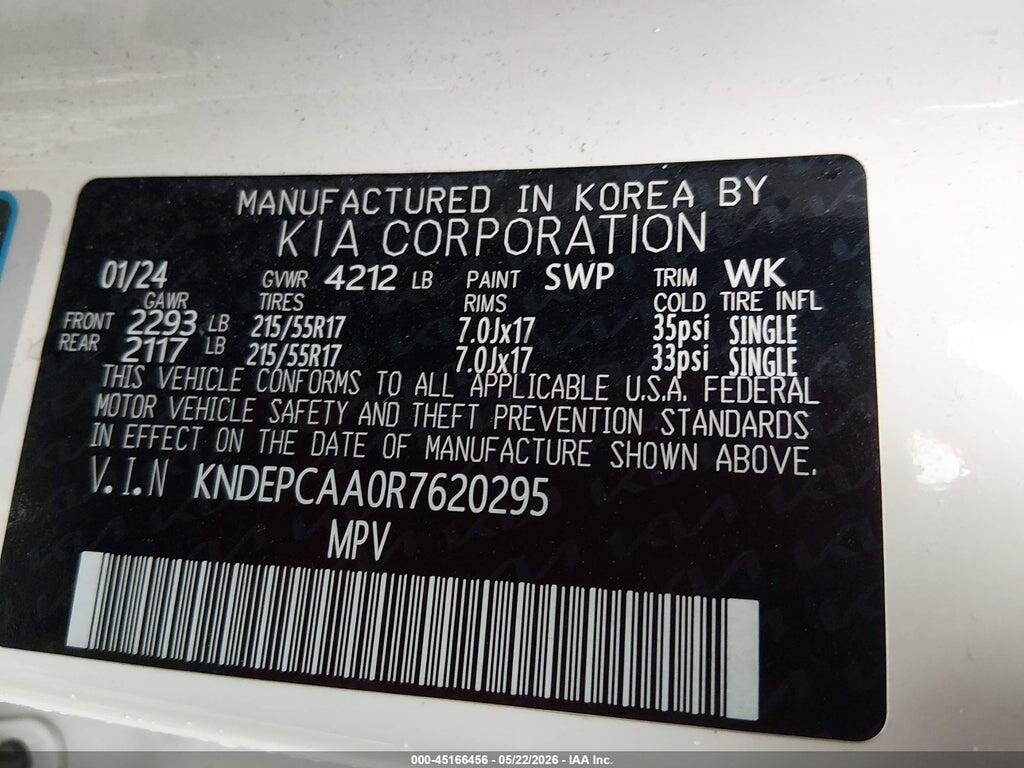 KNDEPCAA0R7620295 2024 KIA SELTOS photo no. 9