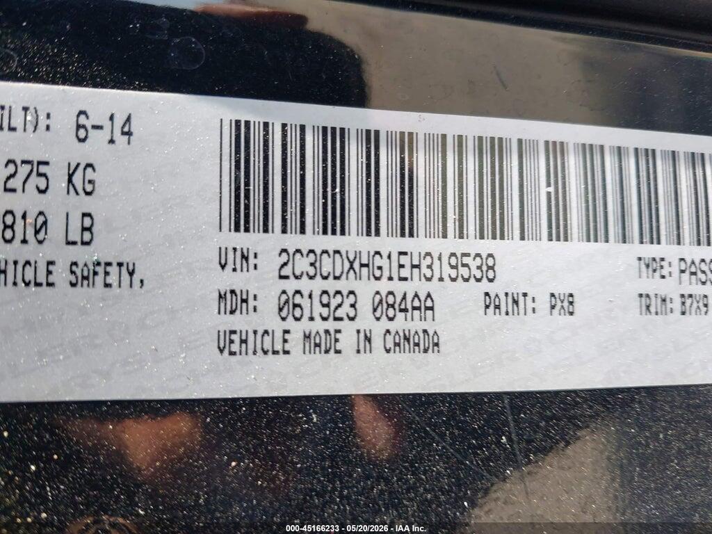 2C3CDXHG1EH319538 2014 DODGE CHARGER photo no. 9