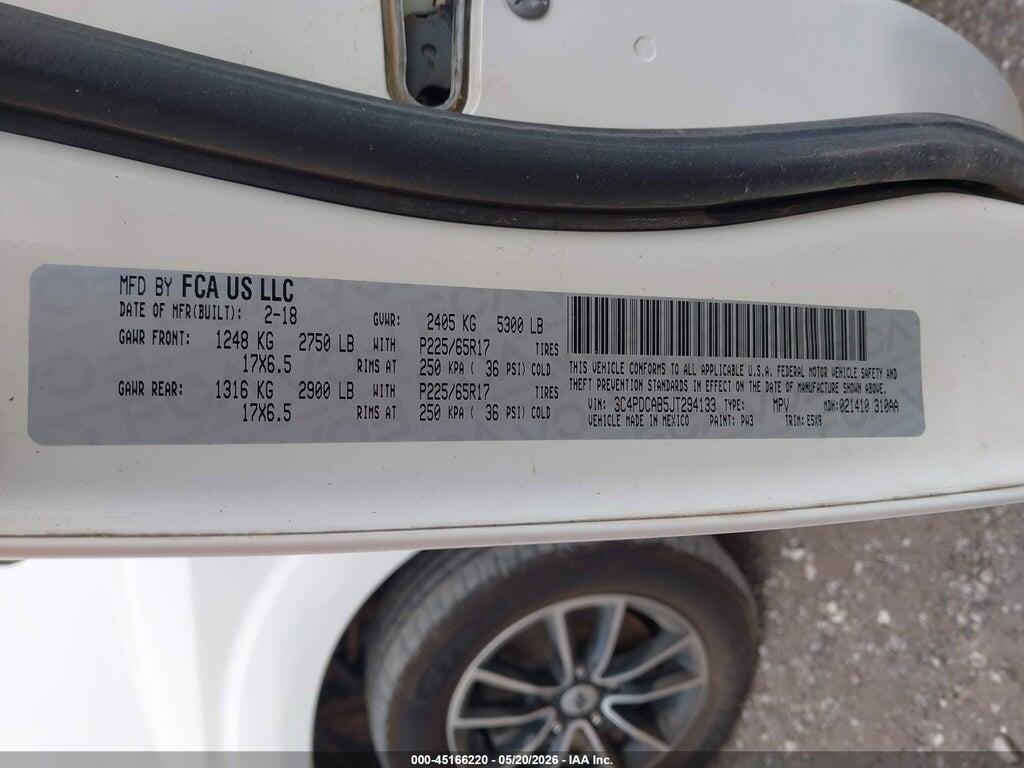 3C4PDCAB5JT294133 2018 DODGE JOURNEY photo no. 9
