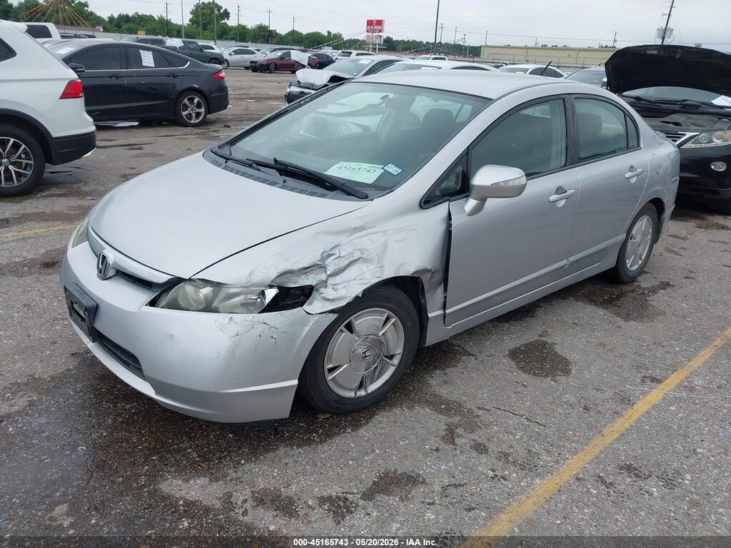 JHMFA36287S018115 2007 HONDA CIVIC HYBRID photo no. 2