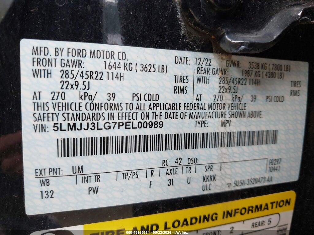 5LMJJ3LG7PEL00989 2023 LINCOLN NAVIGATOR photo no. 9