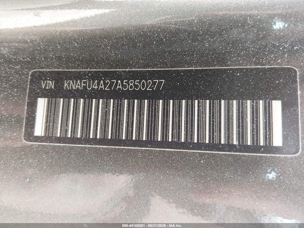 KNAFU4A27A5850277 2010 KIA FORTE photo no. 9