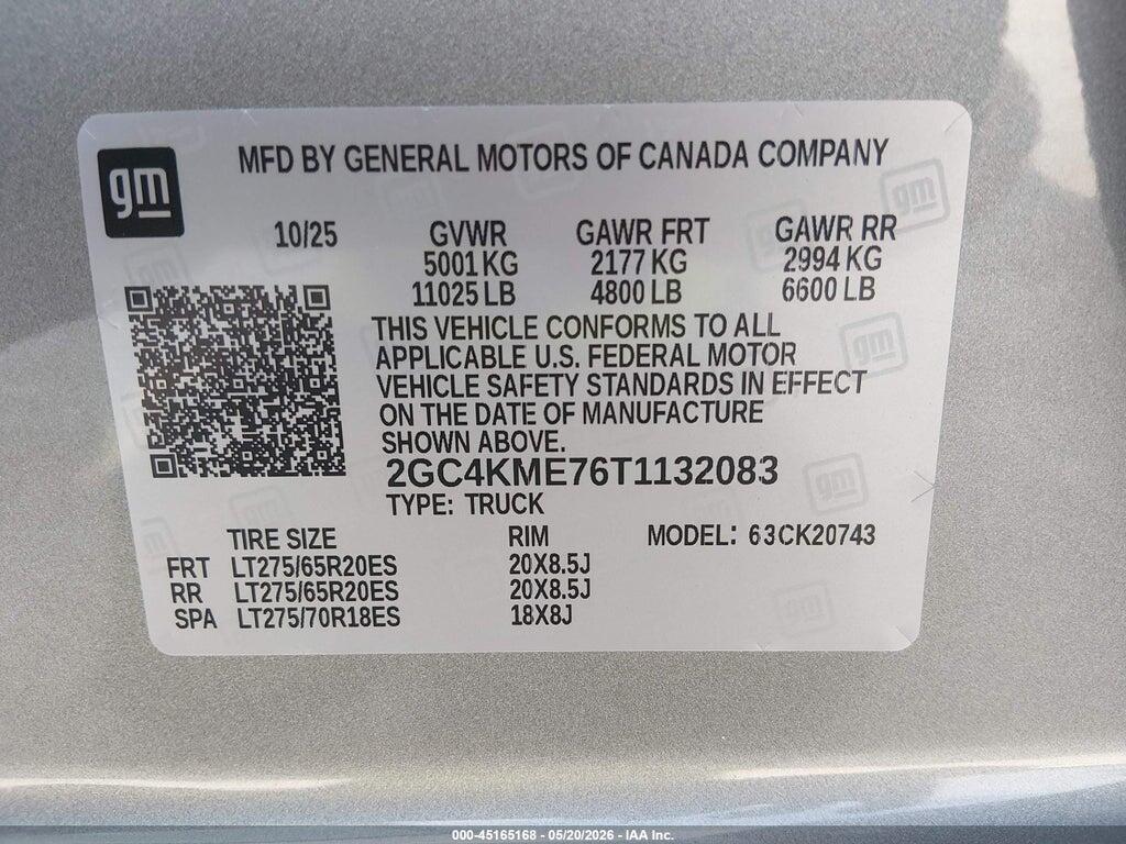 2GC4KME76T1132083 2026 CHEVROLET SILVERADO 2500 HD photo no. 9