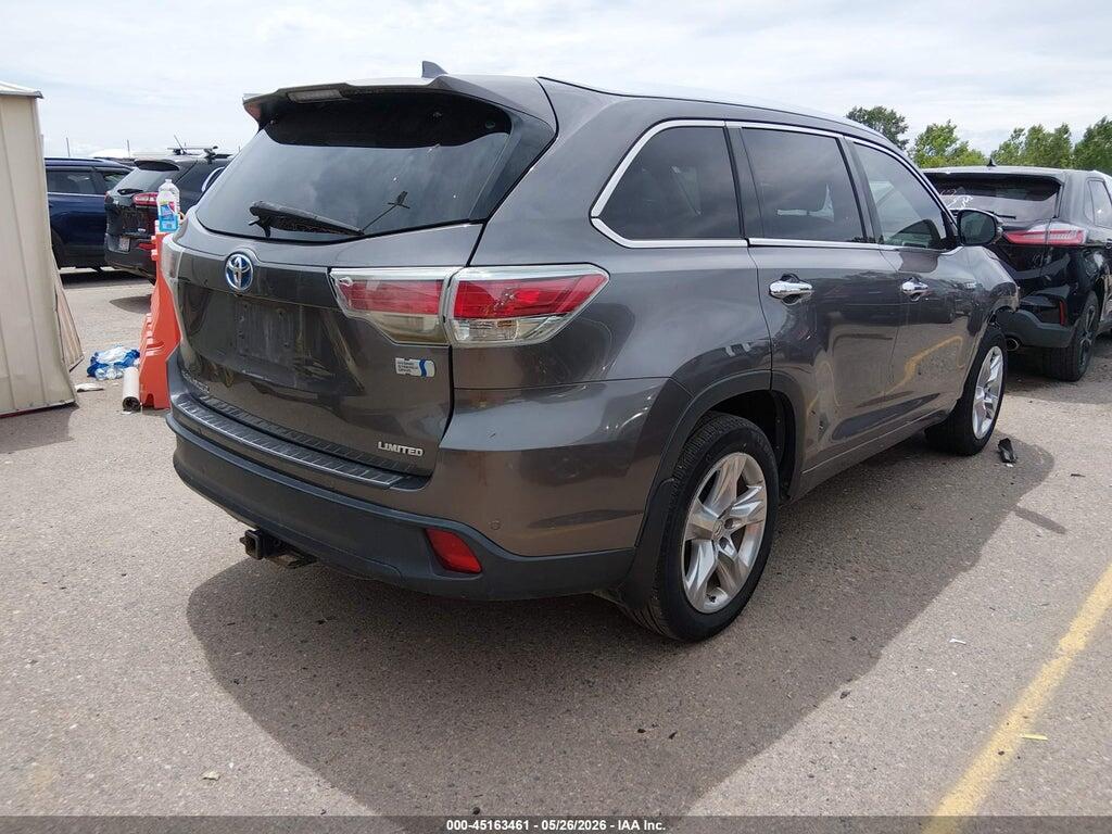 5TDDCRFH8FS010582 2015 TOYOTA HIGHLANDER HYBRID photo no. 4