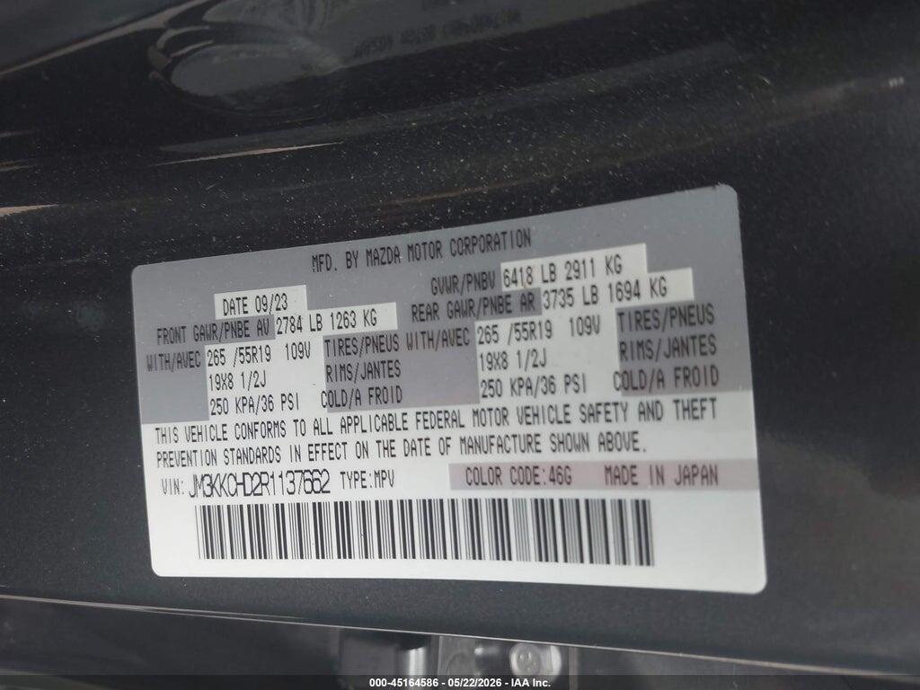 JM3KKCHD2R1137662 2024 MAZDA CX-90 photo no. 9
