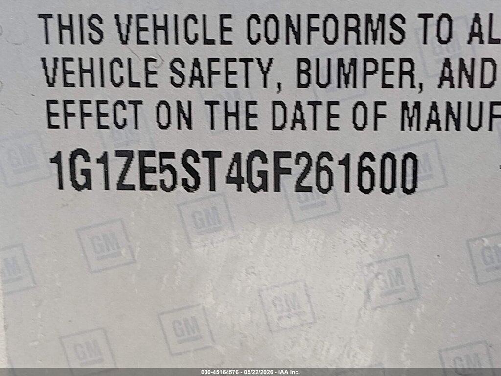 1G1ZE5ST4GF261600 2016 CHEVROLET MALIBU photo no. 9