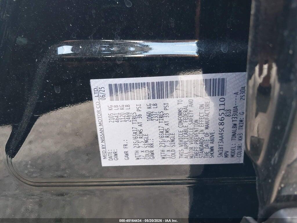5N1BT3AA4SC865110 2025 NISSAN ROGUE photo no. 9