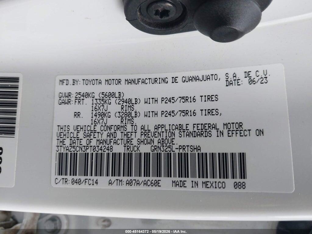 3TYAZ5CN3PT034248 2023 TOYOTA TACOMA photo no. 9