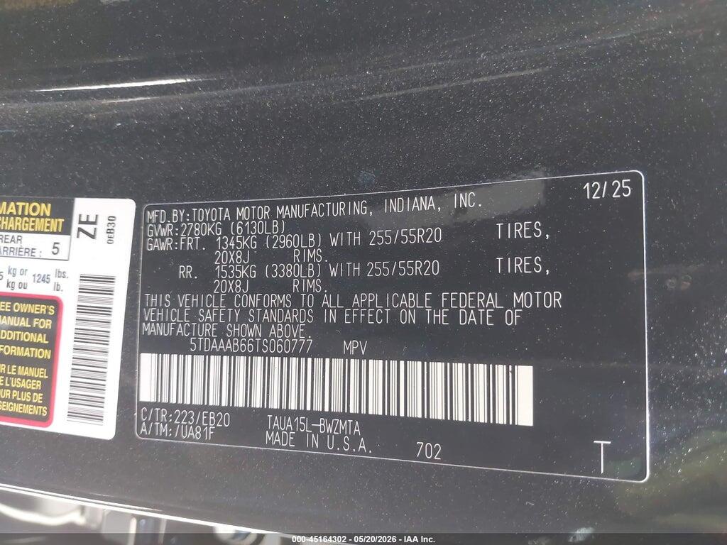 5TDAAAB66TS060777 2026 LEXUS TX 350 photo no. 9