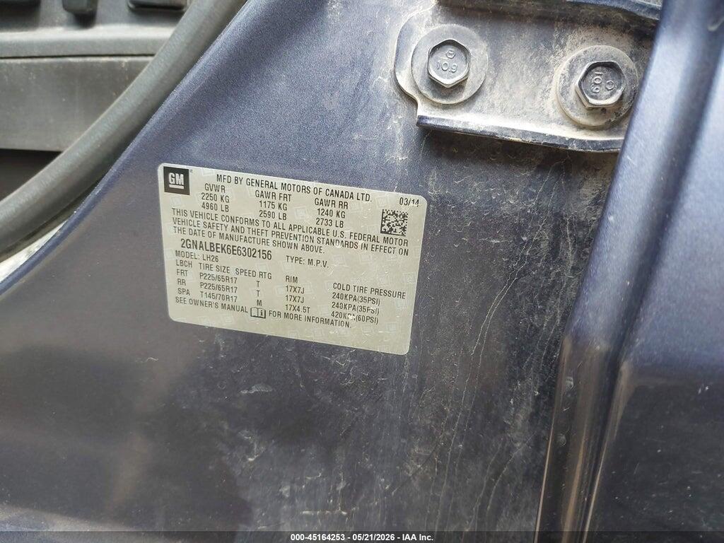 2GNALBEK6E6302156 2014 CHEVROLET EQUINOX photo no. 9
