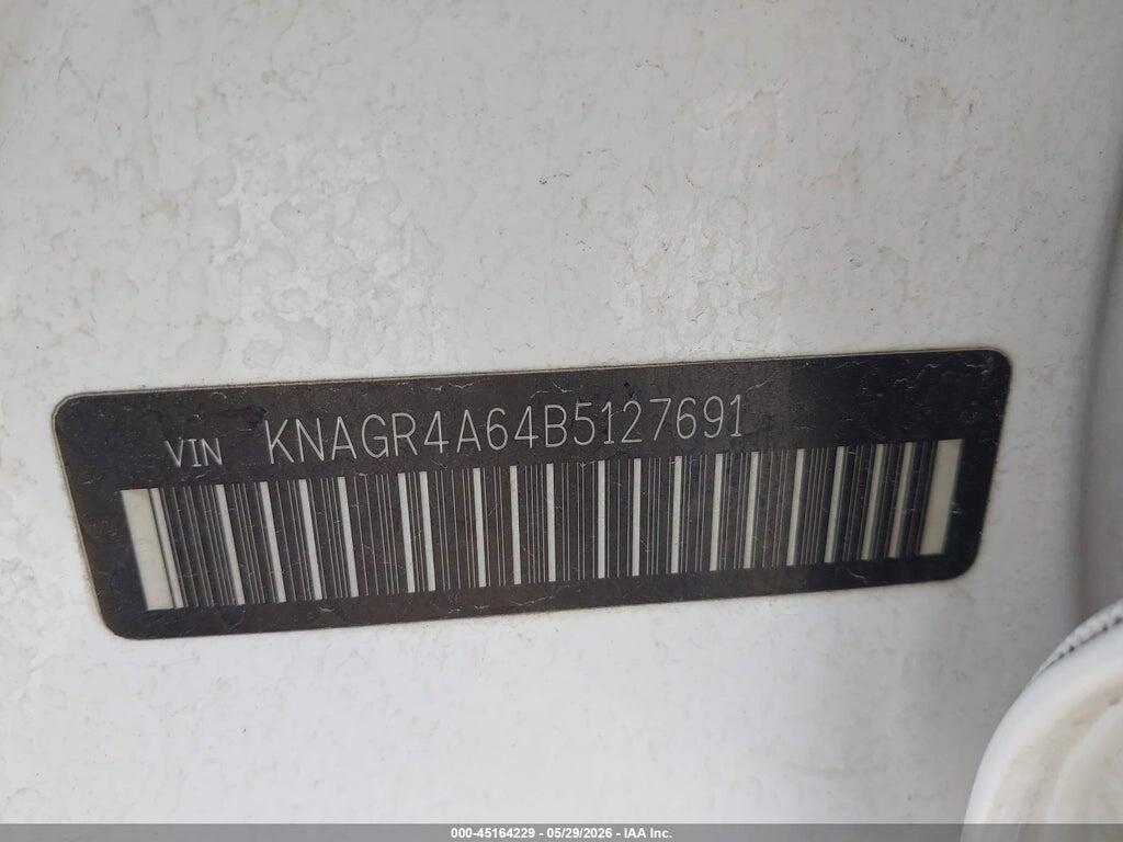 KNAGR4A64B5127691 2011 KIA OPTIMA photo no. 9