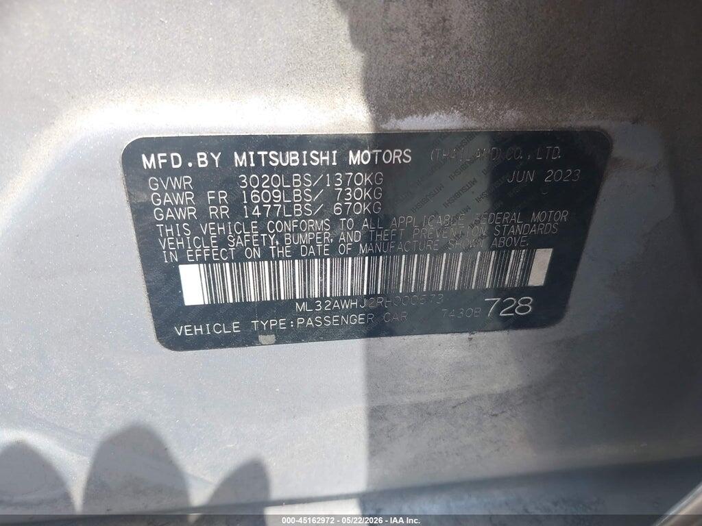 ML32AWHJ2RH000573 2024 MITSUBISHI MIRAGE photo no. 9