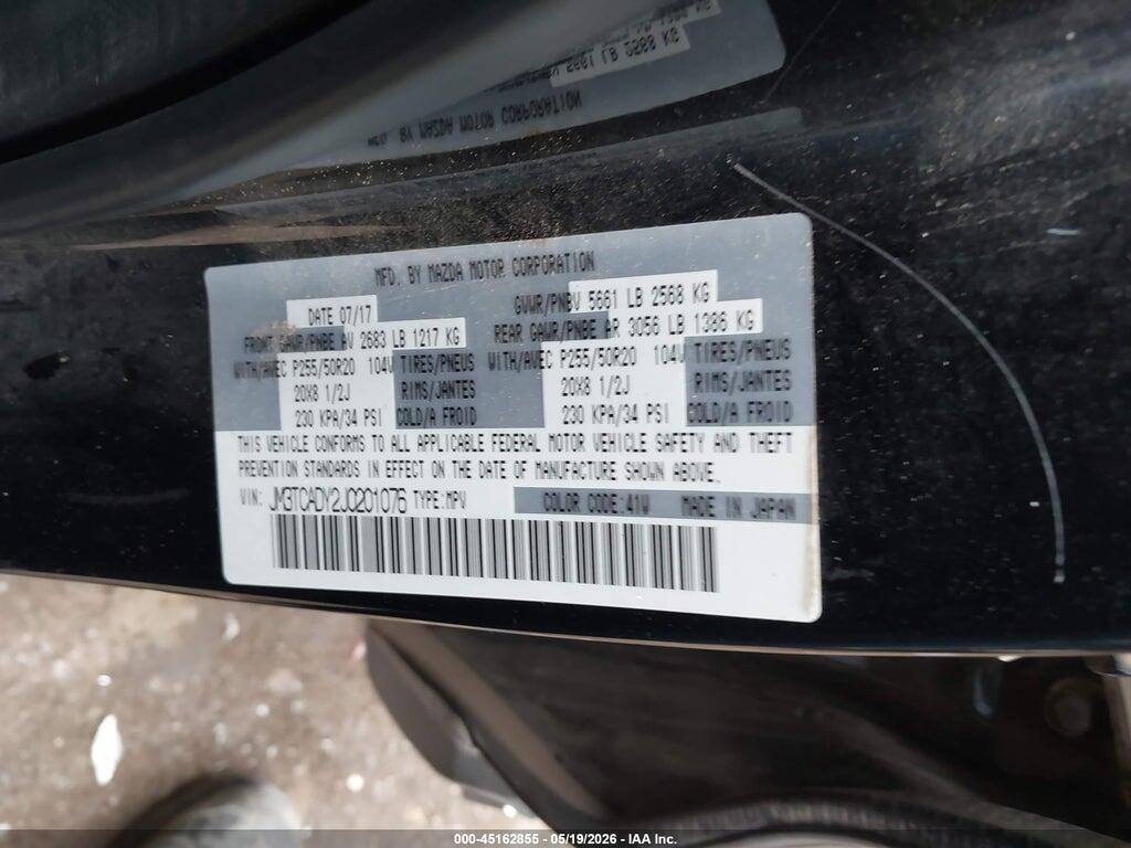 JM3TCADY2J0201076 2018 MAZDA CX-9 photo no. 9