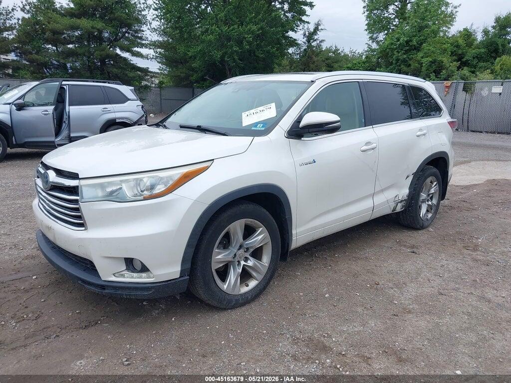 5TDDCRFH3ES004445 2014 TOYOTA HIGHLANDER HYBRID photo no. 2
