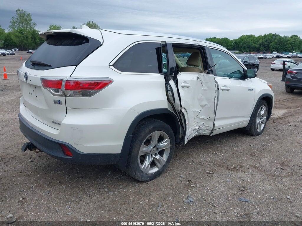5TDDCRFH3ES004445 2014 TOYOTA HIGHLANDER HYBRID photo no. 4