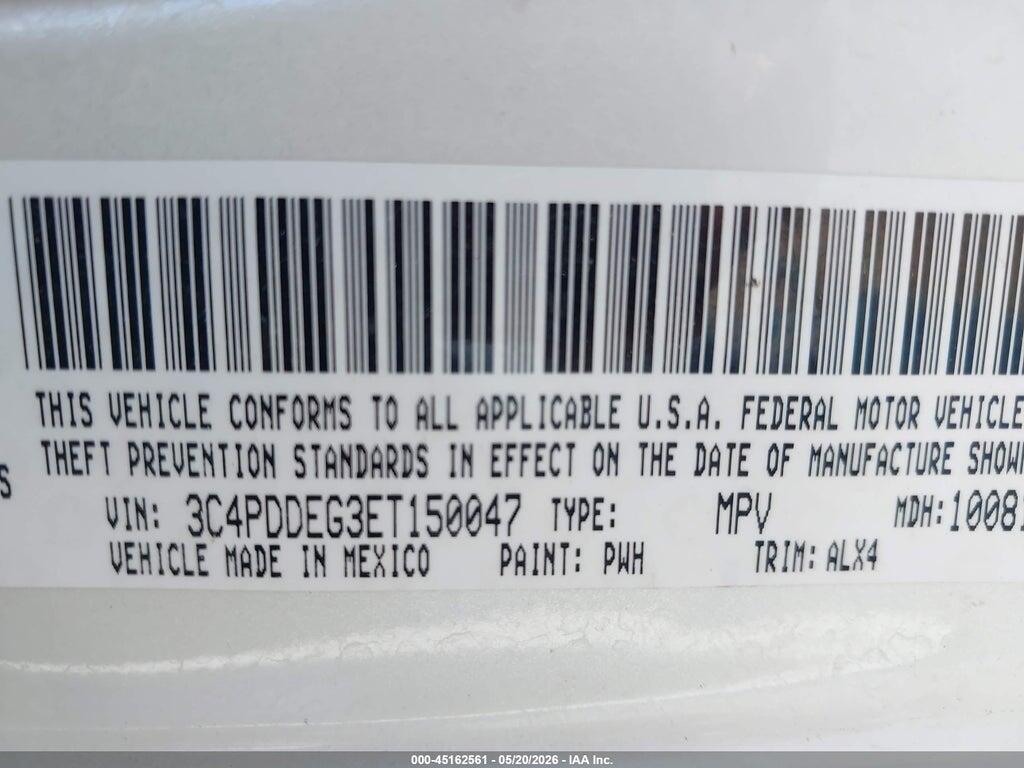 3C4PDDEG3ET150047 2014 DODGE JOURNEY photo no. 9