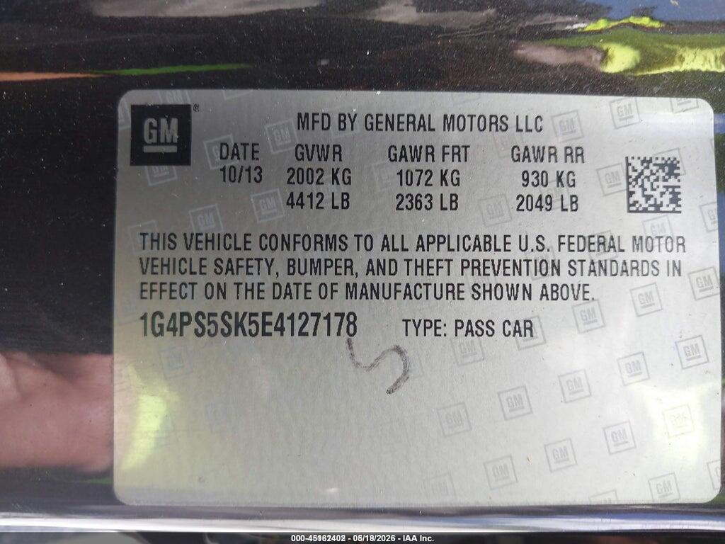 1G4PS5SK5E4127178 2014 BUICK VERANO photo no. 9