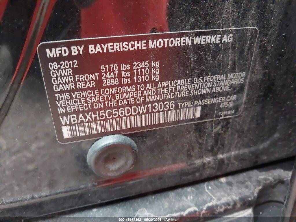 WBAXH5C56DDW13036 2013 BMW 528I photo no. 9