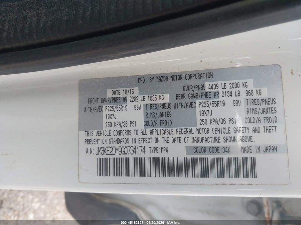 JM3KE2DY9G0734174 2016 MAZDA CX-5 photo no. 9