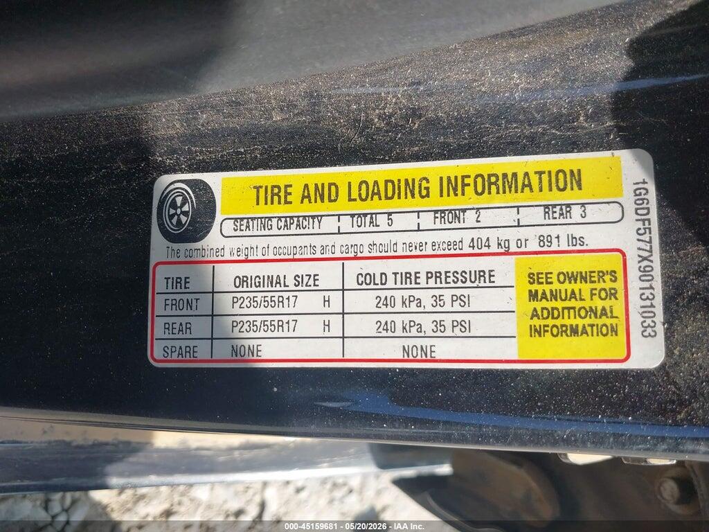 1G6DF577X90131033 2009 CADILLAC CTS photo no. 9