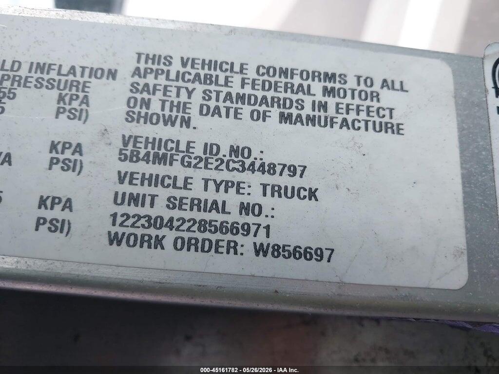 5B4MFG2E2C3448797 2012 WORKHORSE CUSTOM CHASSIS COMMERCIAL CHASSIS photo no. 8