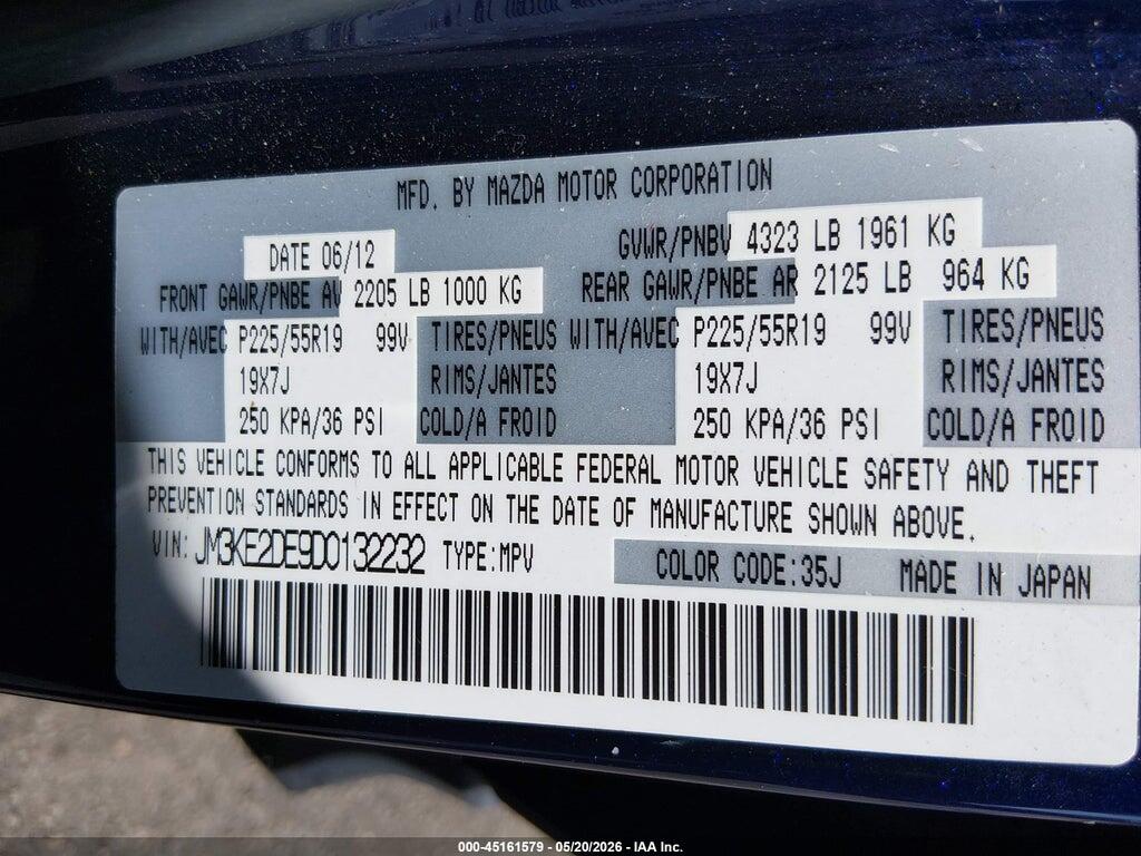 JM3KE2DE9D0132232 2013 MAZDA CX-5 photo no. 9
