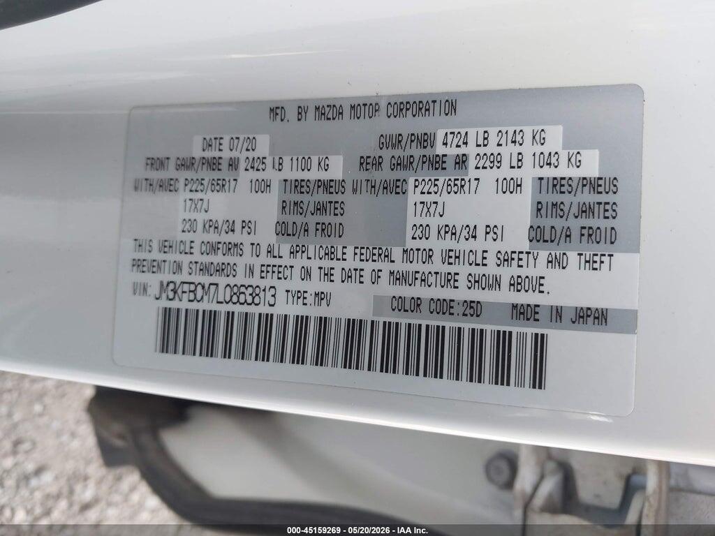 JM3KFBCM7L0863813 2020 MAZDA CX-5 photo no. 9
