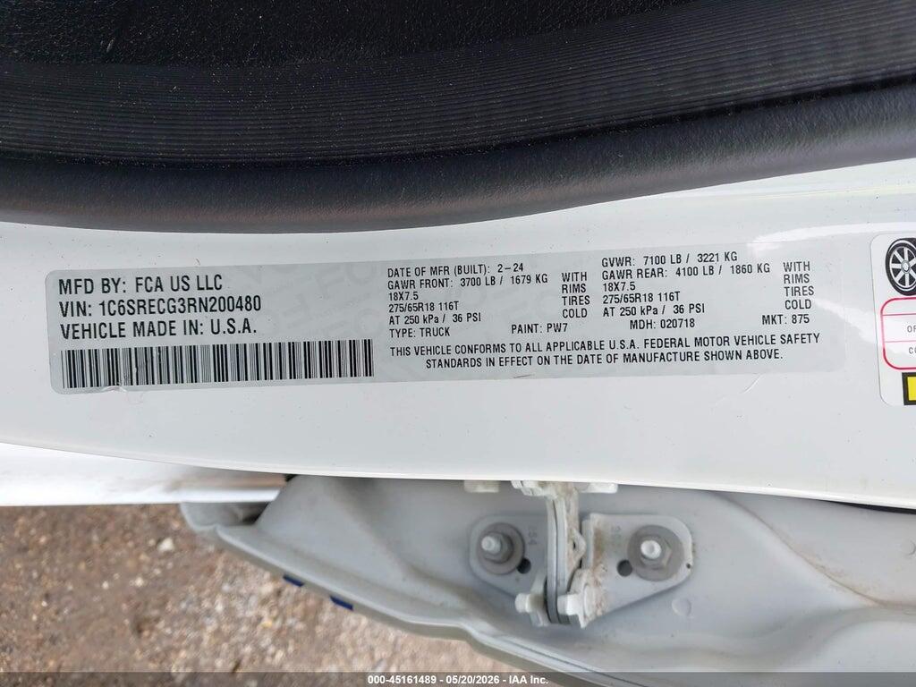 1C6SRECG3RN200480 2024 RAM 1500 photo no. 9