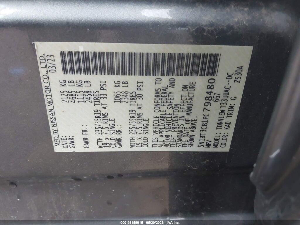 5N1BT3CB1PC798480 2023 NISSAN ROGUE photo no. 9