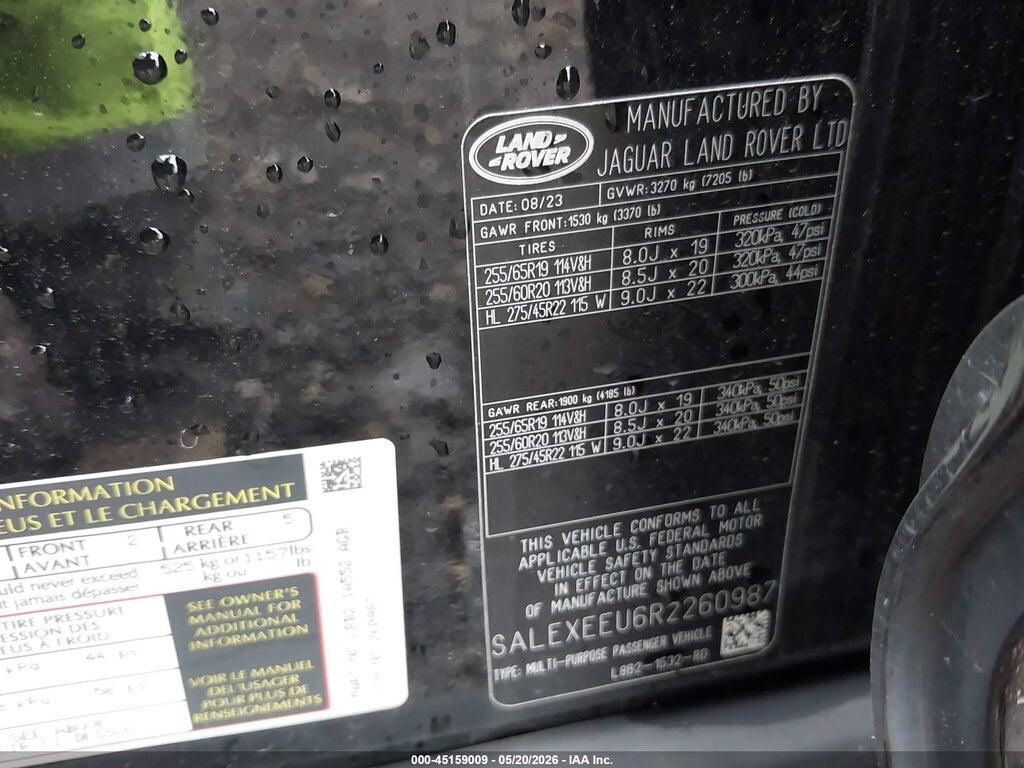 SALEXEEU6R2260987 2024 LAND ROVER DEFENDER photo no. 9