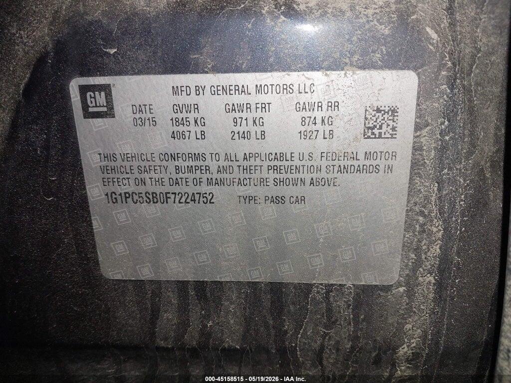 1G1PC5SB0F7224752 2015 CHEVROLET CRUZE photo no. 9