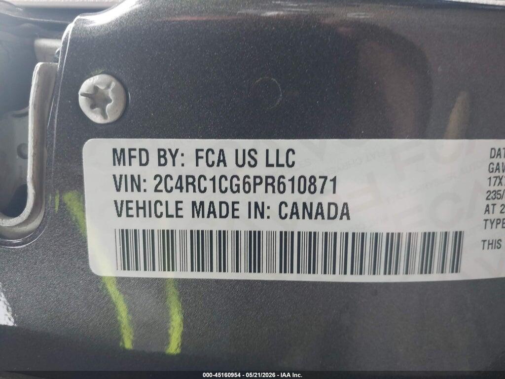 2C4RC1CG6PR610871 2023 CHRYSLER VOYAGER photo no. 9