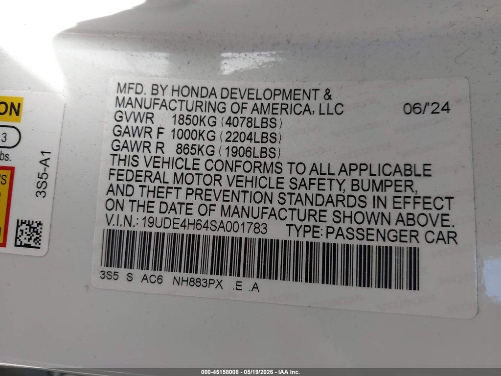 19UDE4H64SA001783 2025 ACURA INTEGRA photo no. 9