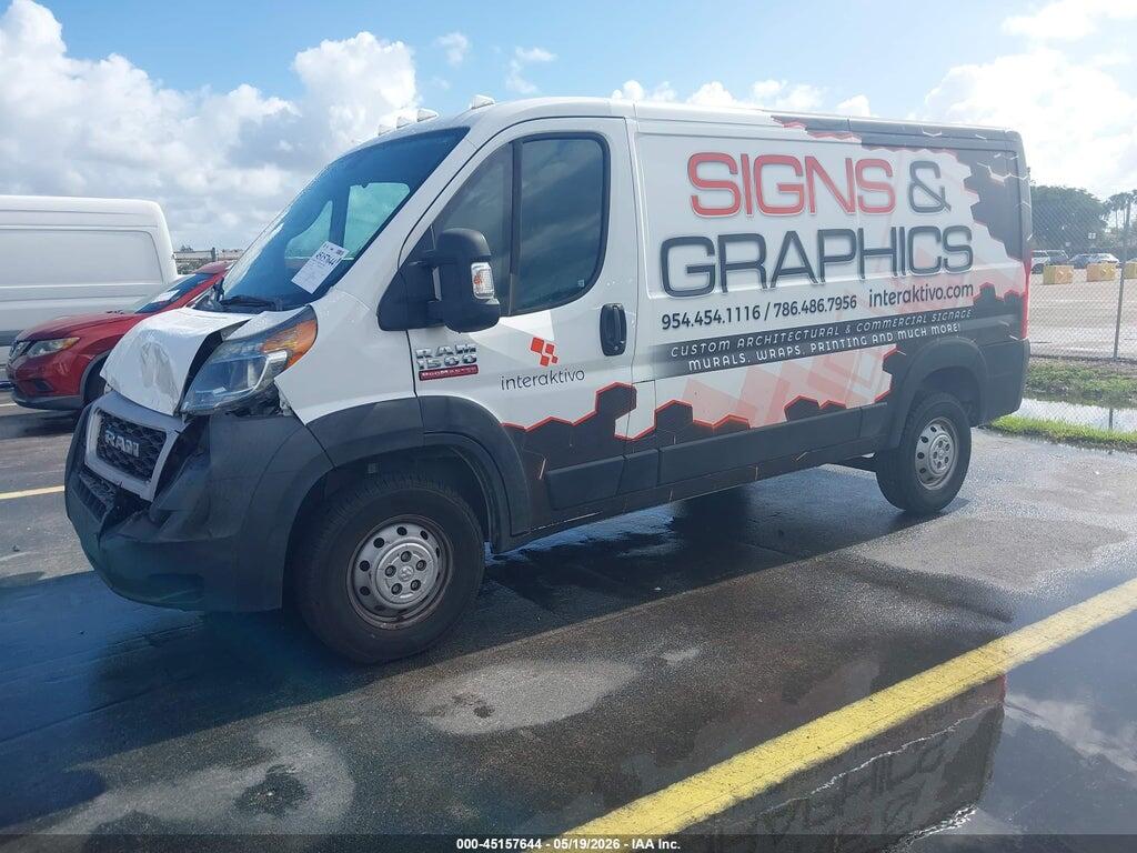 3C6TRVAG1KE517630 2019 RAM PROMASTER 1500 photo no. 2