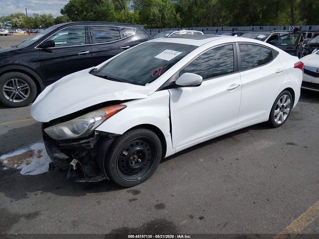 5NPDH4AE3CH142314 2012 HYUNDAI ELANTRA photo no. 2